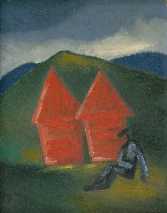 Framed Print : Hay Barns, around 1933. Creator: Mikulas Galanda Framed Print : Hay Barns, around 1933. Creator: Mikulas Galanda