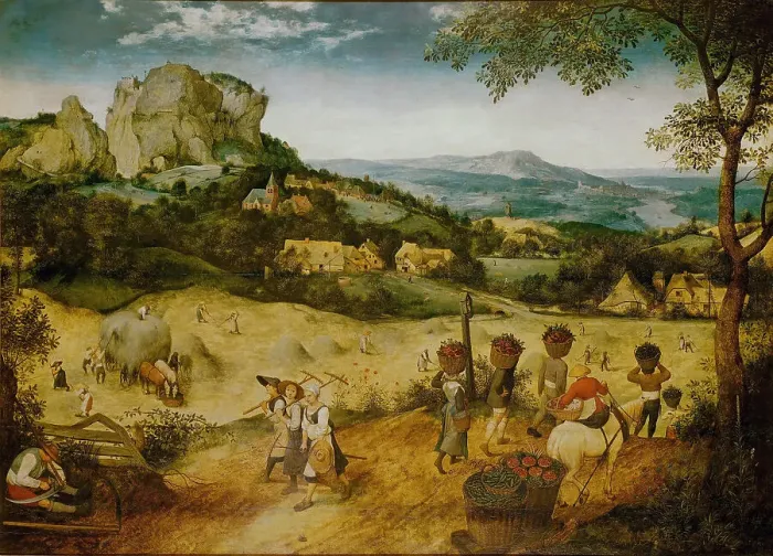 Framed Print : The Hay Harvest (Haymaking), 1565. Creator: Bruegel (Brueghel), Pieter, the Elder (ca 1525-1569) Framed Print : The Hay Harvest (Haymaking), 1565. Creator: Bruegel (Brueghel), Pieter, the Elder (ca 1525-1569)
