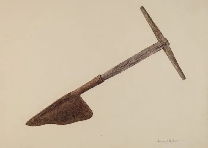 Framed Print : Hay Knife, 1938. Creator: Herman O. Stroh Framed Print : Hay Knife, 1938. Creator: Herman O. Stroh
