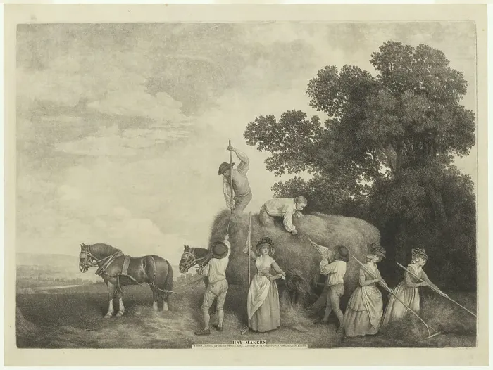 Framed Print : Hay-Makers, 1791. Creator: George Stubbs Framed Print : Hay-Makers, 1791. Creator: George Stubbs