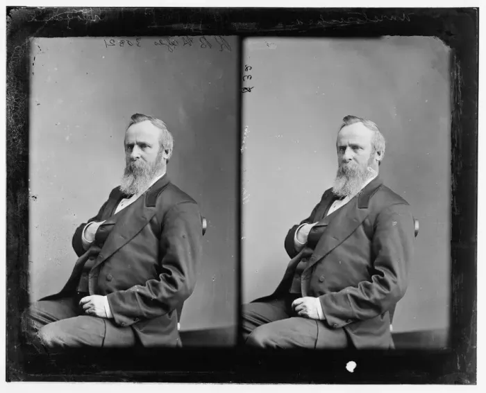 Framed Print : Hayes, President Rutherford B. between 1865 and 1880. Creator: Unknown Framed Print : Hayes, President Rutherford B. between 1865 and 1880. Creator: Unknown