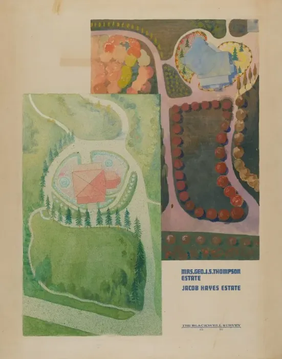Framed Print : Hayes and Thompson Estate, c. 1936. Creators: George Stonehill, Gilbert Sackerman Framed Print : Hayes and Thompson Estate, c. 1936. Creators: George Stonehill, Gilbert Sackerman