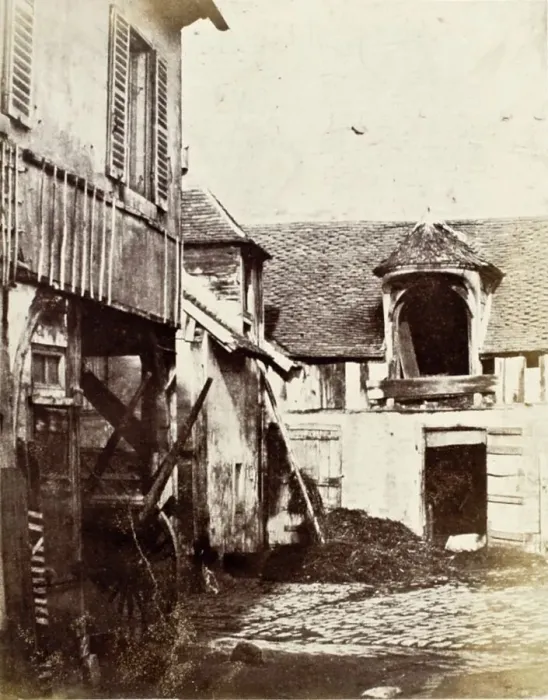 Framed Print : Hayloft & Courtyard, 1844. Creator: Louis-Désiré Blanquart-Evrard. Hayloft & Courtyard, 1844. Creator: Louis-Désiré Blanquart-Evrard Framed Print : Hayloft & Courtyard, 1844. Creator: Louis-Désiré Blanquart-Evrard. Hayloft & Courtyard, 1844. Creator: Louis-Désiré Blanquart-Evrard