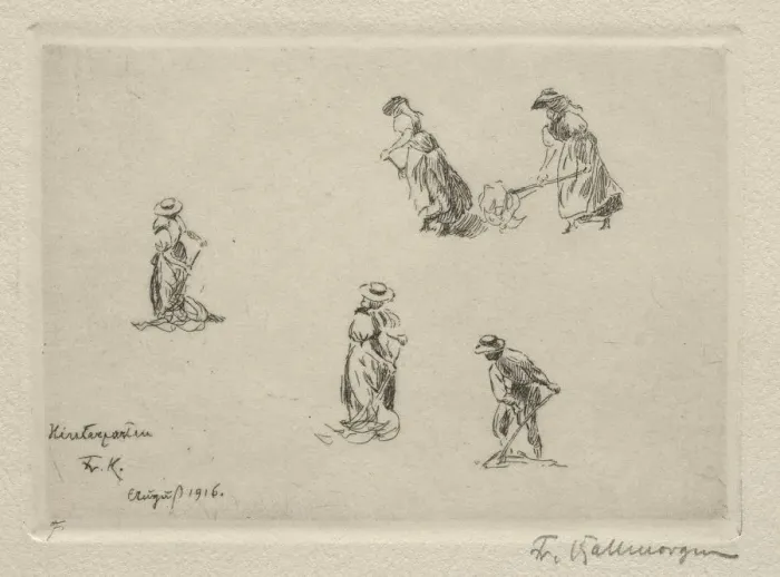 Framed Print : Haymakers, 1916. Creator: Friedrich Kallmorgan (German, 1856-1924) Framed Print : Haymakers, 1916. Creator: Friedrich Kallmorgan (German, 1856-1924)