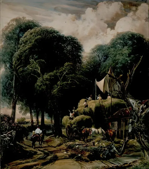 Framed Print : Haymaking. Creator: Peter de Wint Framed Print : Haymaking. Creator: Peter de Wint