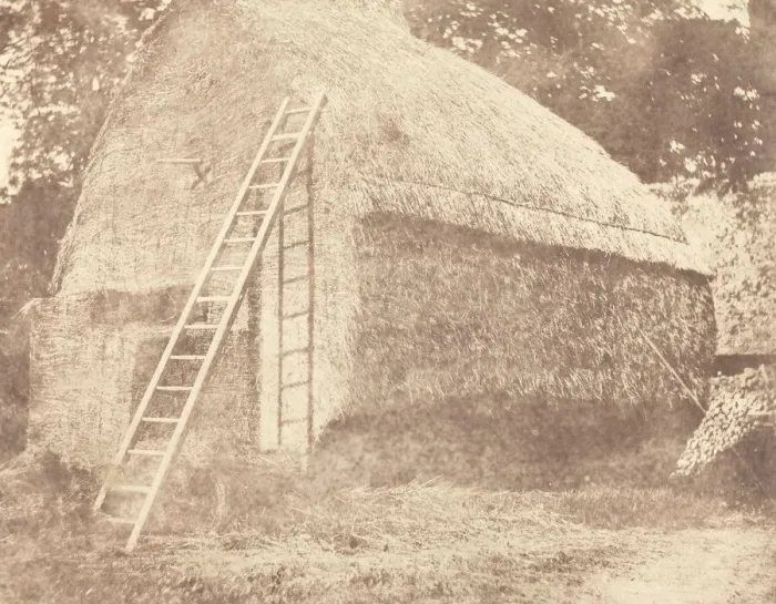 Framed Print : Haystack, 1844. Creator: William Henry Fox Talbot