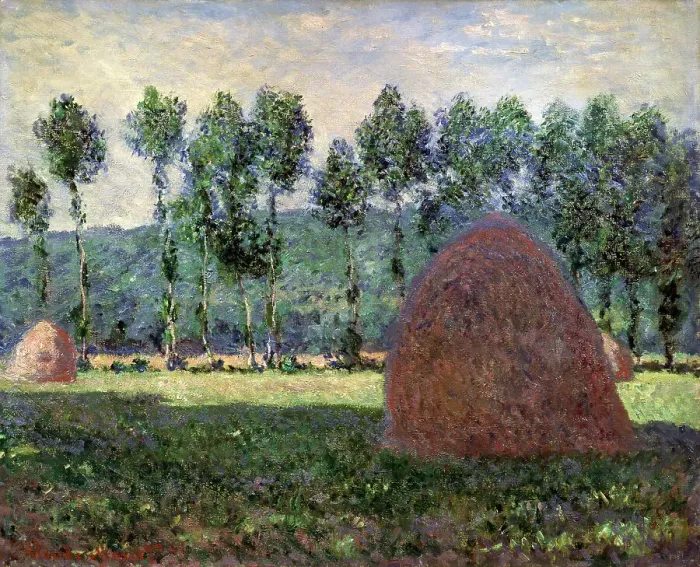 Framed Print : Haystack in Giverny, 1884-1889. Artist: Claude Monet Framed Print : Haystack in Giverny, 1884-1889. Artist: Claude Monet