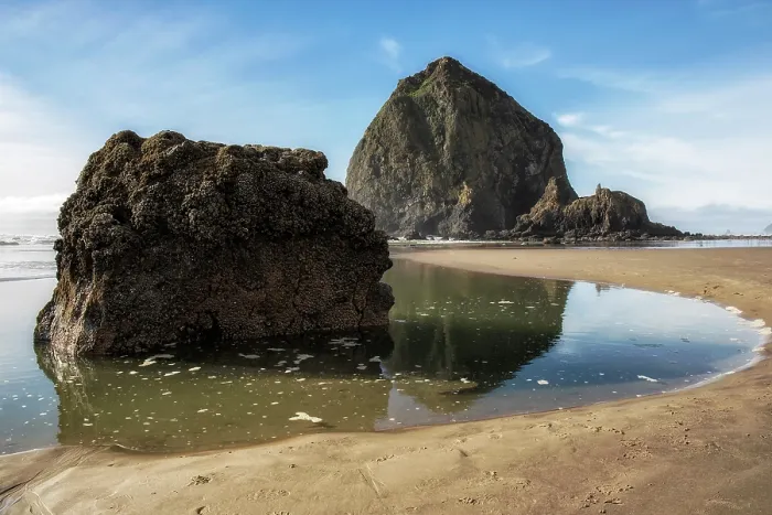 Framed Print : Haystack Rock. Creator: Joshua Johnston Framed Print : Haystack Rock. Creator: Joshua Johnston