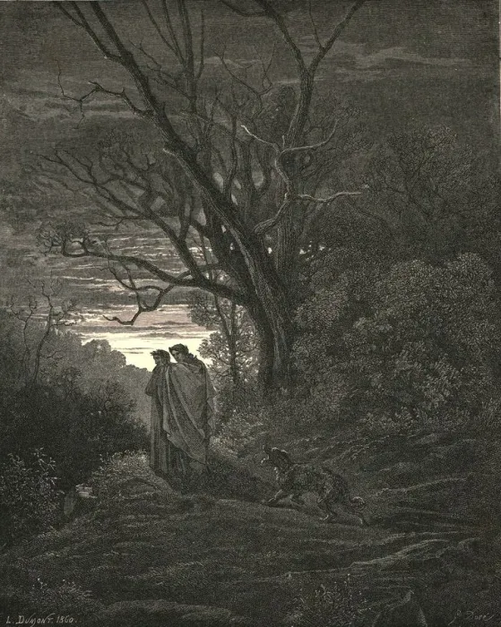 Framed Print : He, soon as he saw that I was weeping, c1890. Creator: Gustave Doré Framed Print : He, soon as he saw that I was weeping, c1890. Creator: Gustave Doré