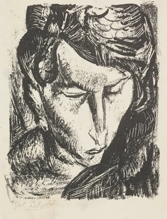 Framed Print : Head, 1923. Creator: Leo Gestel Framed Print : Head, 1923. Creator: Leo Gestel
