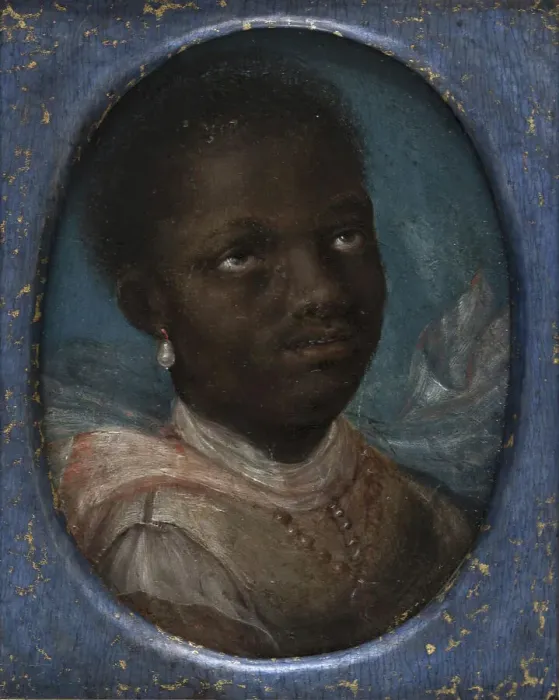 Framed Print : Head of an African, 1624-1670. Creator: Karel van Mander III Framed Print : Head of an African, 1624-1670. Creator: Karel van Mander III