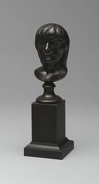 Head of an American Indian, Modeled 1848  /  49, cast 1849. Creator: Henry Kirke Brown