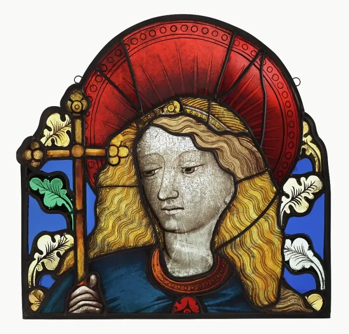 Framed Print : Head of an Angel or Saint, about 1410. Creator: Unknown Framed Print : Head of an Angel or Saint, about 1410. Creator: Unknown