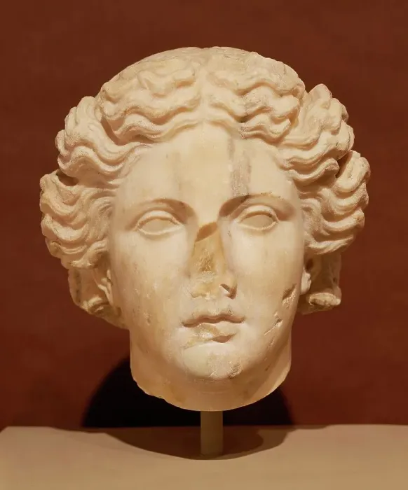 Framed Print : Head of Apollo (from the Lansdowne Artemis), 1st or 2nd century copy... Creator: Kephistodotos the Elder Framed Print : Head of Apollo (from the Lansdowne Artemis), 1st or 2nd century copy... Creator: Kephistodotos the Elder