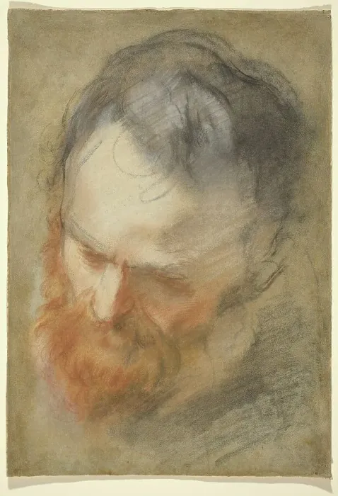 Framed Print : Head of a Bearded Man, 1579 / 1582. Creator: Federico Barocci Framed Print : Head of a Bearded Man, 1579 / 1582. Creator: Federico Barocci