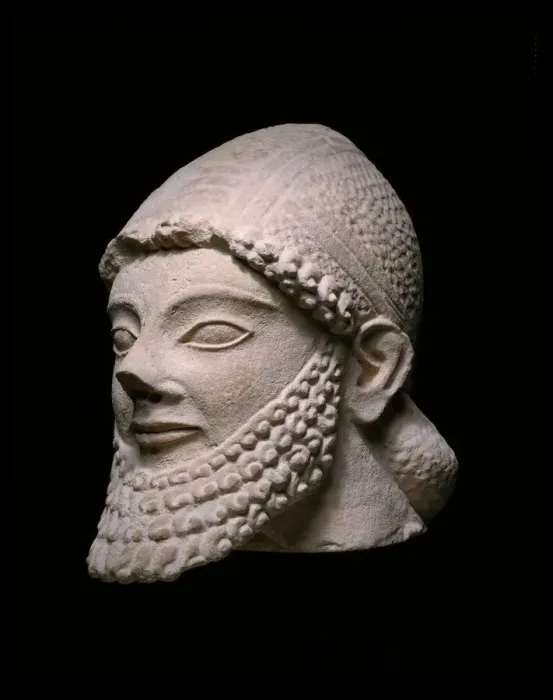 Framed Print : Head of a Bearded Man, 5th century BCE. Creator: Unknown Framed Print : Head of a Bearded Man, 5th century BCE. Creator: Unknown