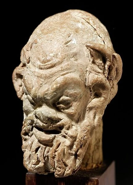 Head of a Bearded Satyr, 1st-2nd century CE. Creator: Unknown