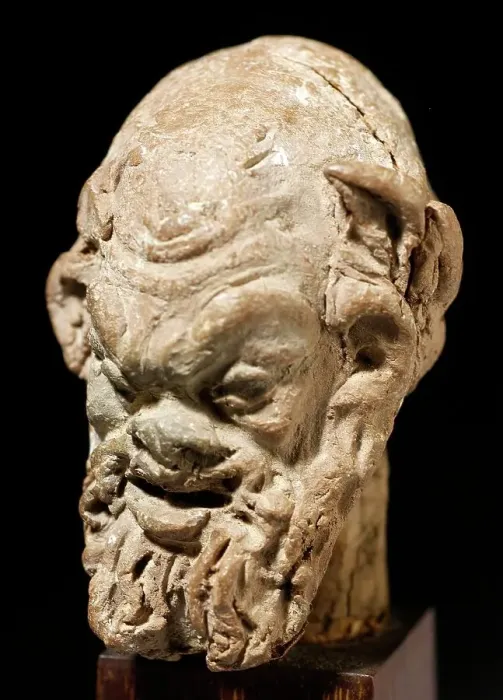 Framed Print : Head of a Bearded Satyr, 1st-2nd century CE. Creator: Unknown Framed Print : Head of a Bearded Satyr, 1st-2nd century CE. Creator: Unknown