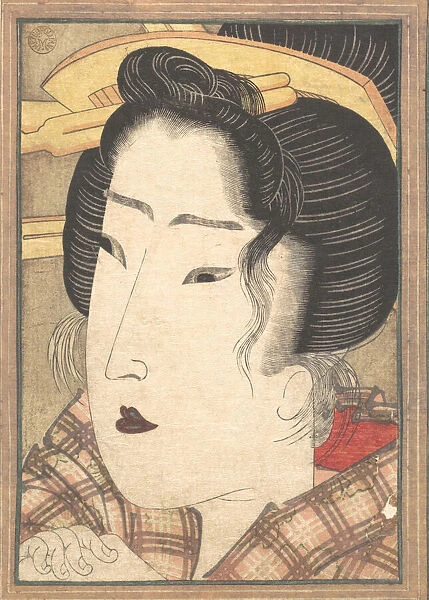 Head of a Beauty, ca. 1825. Creator: Ikeda Eisen