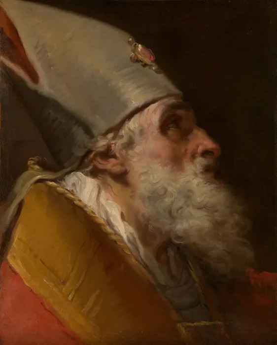 Framed Print : Head of a Bishop, ca. 1770. Creator: Gaetano Gandolfi Framed Print : Head of a Bishop, ca. 1770. Creator: Gaetano Gandolfi