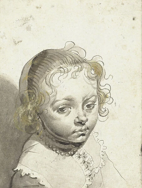 Head of a blonde child, 1594-1662. Creator: Gerard ter Borch I