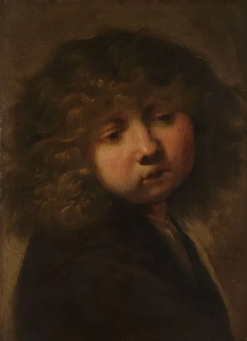Framed Print : Head of a Boy, after 1643. Creator: Rembrandt van Rijn (circle of) Framed Print : Head of a Boy, after 1643. Creator: Rembrandt van Rijn (circle of)