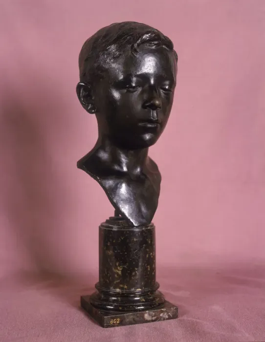 Framed Print : Head of a boy, 1891? Artist: James Nesfield Forsyth Framed Print : Head of a boy, 1891? Artist: James Nesfield Forsyth