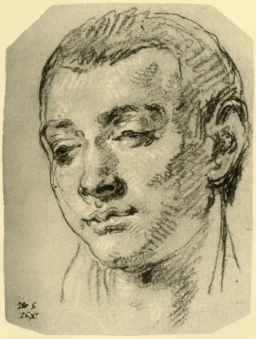 Framed Print : Head of a Boy, mid 18th century, (1928). Artist: Giovanni Battista Tiepolo Framed Print : Head of a Boy, mid 18th century, (1928). Artist: Giovanni Battista Tiepolo