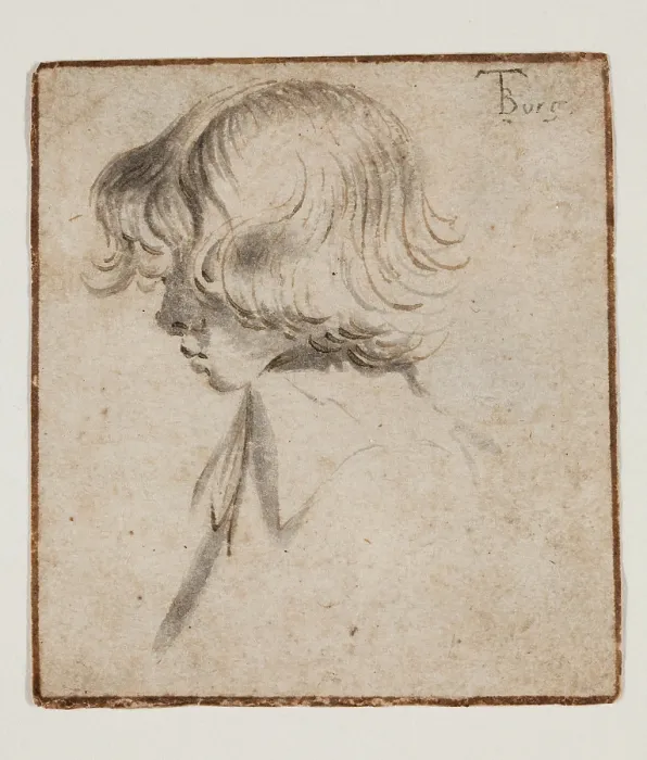 Framed Print : Head of a Boy in Profile, c1634. Creator: Gerard Terborch II Framed Print : Head of a Boy in Profile, c1634. Creator: Gerard Terborch II