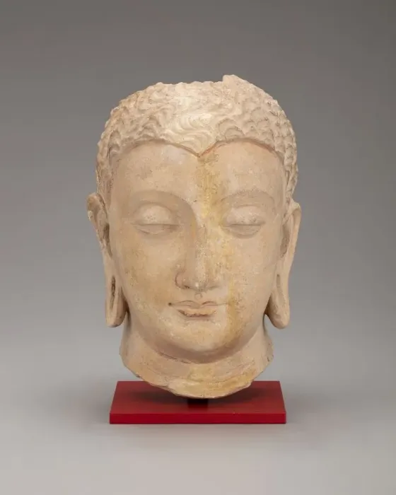 Framed Print : Head of Buddha, Kushan period, 3rd-5th century. Creator: Unknown Framed Print : Head of Buddha, Kushan period, 3rd-5th century. Creator: Unknown