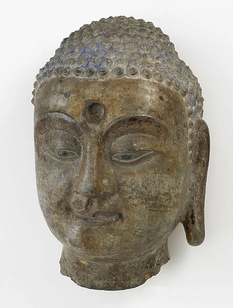 Head of a Buddha, Northern Qi dynasty, 550-577. Creator: Unknown