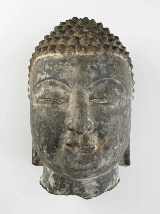 Framed Print : Head of a Buddha, Period of Division, 550-577. Creator: Unknown Framed Print : Head of a Buddha, Period of Division, 550-577. Creator: Unknown