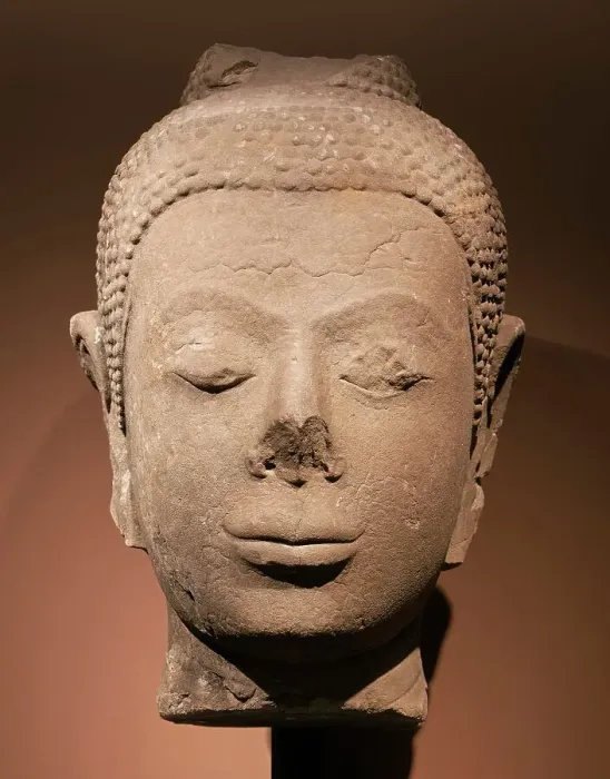 Framed Print : Head of Buddha Shakyamuni, 14th century. Creator: Unknown Framed Print : Head of Buddha Shakyamuni, 14th century. Creator: Unknown