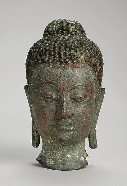 Head of Buddha Shakyamuni, c.15th century. Creator: Unknown