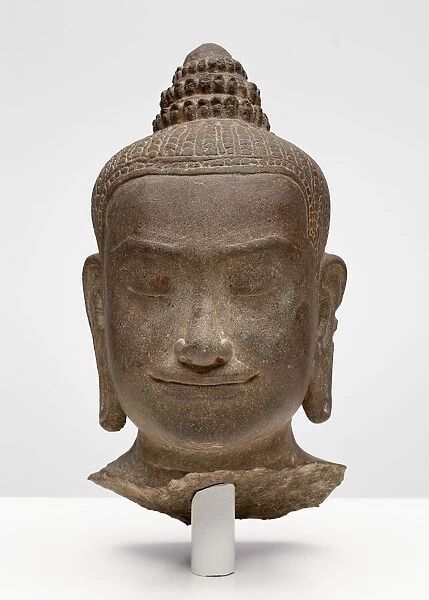 Head of a Buddhist Deity, Possibly Prajnaparamita, Angkor period