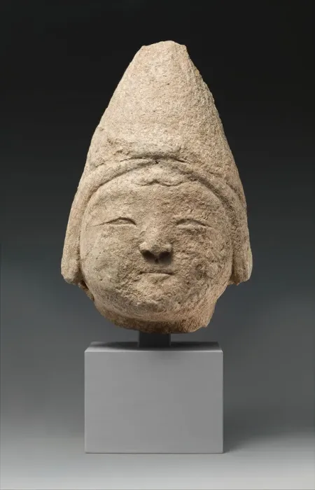 Framed Print : Head of a Central Asian Figure in a Pointed Cap, Iran, 12th-early 13th century Framed Print : Head of a Central Asian Figure in a Pointed Cap, Iran, 12th-early 13th century