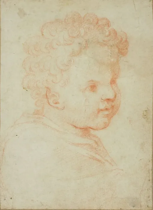Framed Print : Head of a Child, 1550 / 59. Creator: Unknown Framed Print : Head of a Child, 1550 / 59. Creator: Unknown