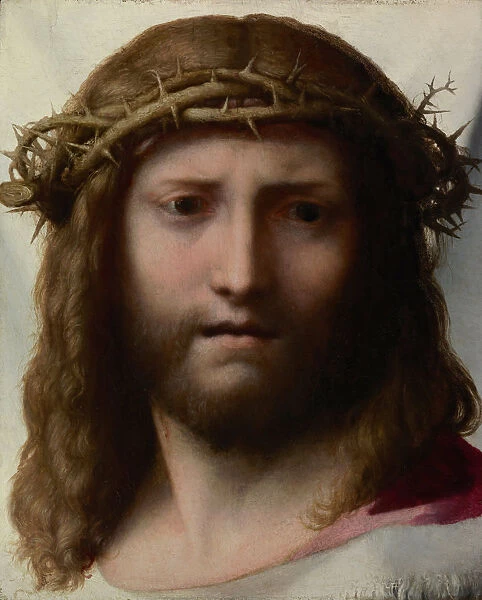 Head of Christ, 1525-1528. Artist: Correggio (1489-1534)