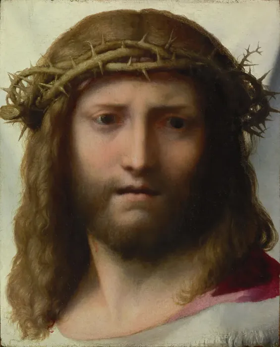Framed Print : Head of Christ, about 1525-1530. Creators: Antonio da Correggio, Jesus Christ Framed Print : Head of Christ, about 1525-1530. Creators: Antonio da Correggio, Jesus Christ