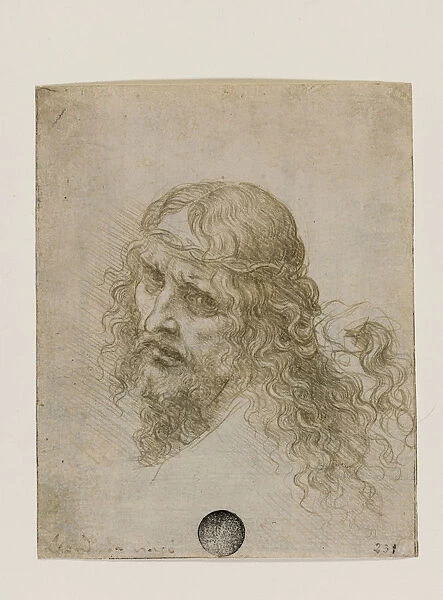 Head of Christ Crowned with Thorns, c. 1500. Creator: Leonardo da Vinci (1452-1519)