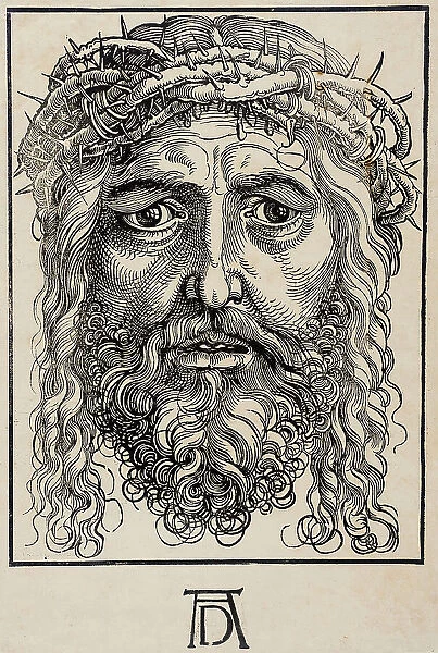 The Head of Christ Crowned with Thorns, c1520. Creator: Sebald Beham