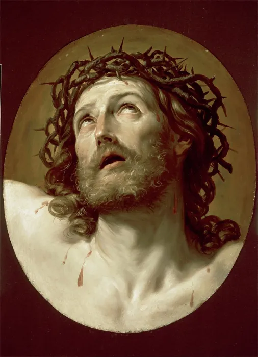 Framed Print : Head of Christ Crowned with Thorns, early 1630s. Creator: Guido Reni Framed Print : Head of Christ Crowned with Thorns, early 1630s. Creator: Guido Reni