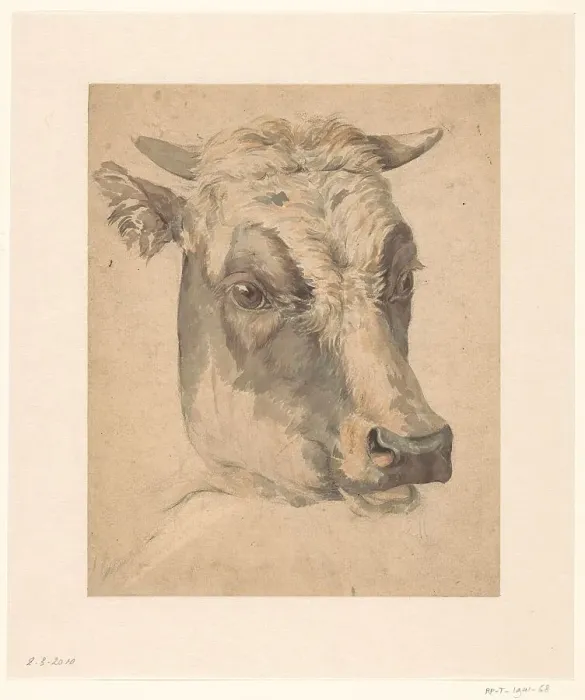 Framed Print : Head of a cow, 1792-1810. Creator: Wouter Johannes van Troostwijk Framed Print : Head of a cow, 1792-1810. Creator: Wouter Johannes van Troostwijk