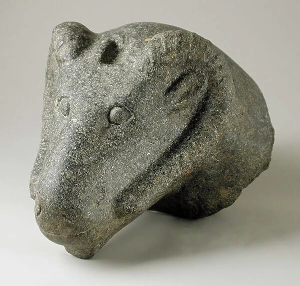 Head of a Cryosphinx, Late Period (724-333 BCE). Creator: Unknown