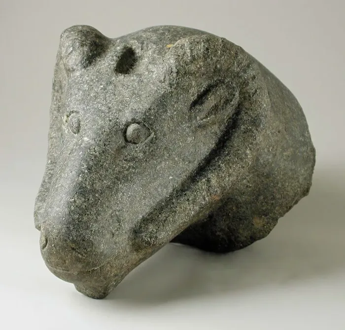 Framed Print : Head of a Cryosphinx, Late Period (724-333 BCE). Creator: Unknown Framed Print : Head of a Cryosphinx, Late Period (724-333 BCE). Creator: Unknown