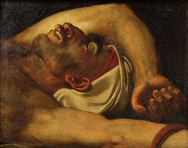 Head of Dead Arab, c. 1810. Creator: Girodet de Roucy Trioson, Anne Louis (1767-1824)