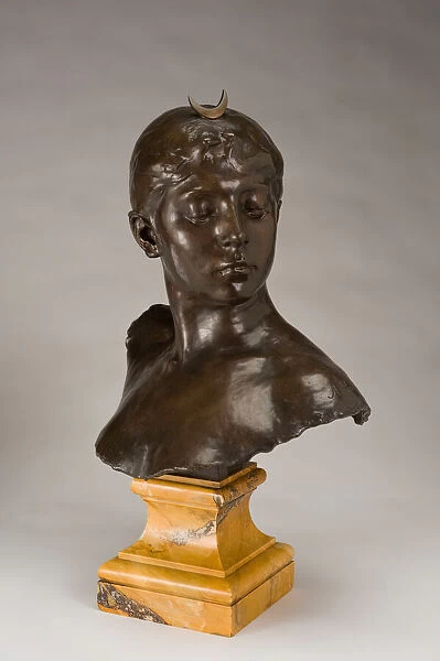 Head of Diana, 1882-1890  /  cast c. 1891-1926. Creator: Jean Alexandre Joseph Falguiere