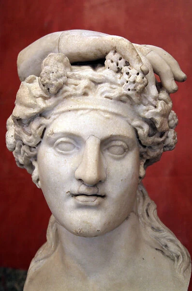 Head of Dionysus, God of Wine and patron of wine making