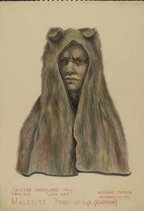 Framed Print : Head Dress, 1935. Creator: Michael Trekur Framed Print : Head Dress, 1935. Creator: Michael Trekur