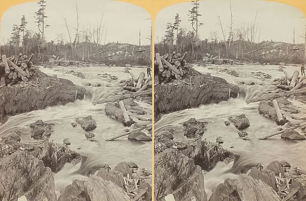 At the Head of the Falls above Thompson, 1889. Creator: Henry Hamilton Bennett